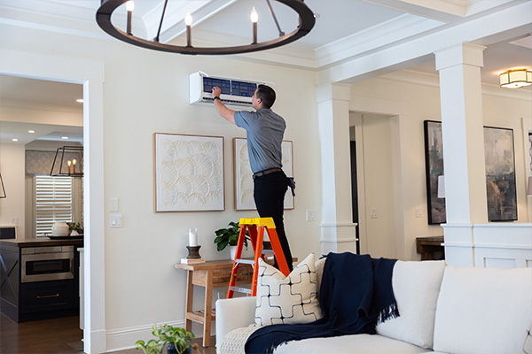 Rep installing filter